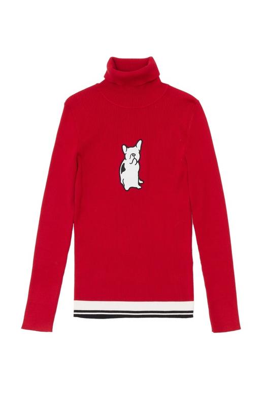 Jessy line 卡通图案高领毛衣 4883 商品图4