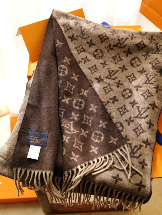 LV 渐变撞色边缘男款-棕色 商品图8