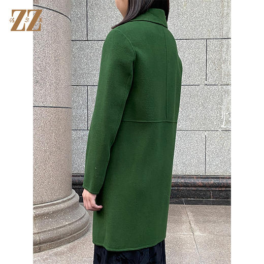 佐尔美女冬季新款双面呢大衣纯色呢子大衣外套女中长款E54SH47 商品图1