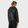 【二】EMPORIO ARMANI 阿玛尼 男士羊皮徽标贴花连帽皮衣外套 黑色 01R54P 01P54 999 商品缩略图2