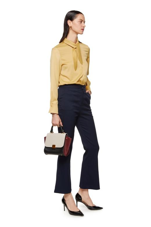 LNNNS 领口系带黄色衬衫 8316 商品图3