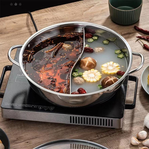 【35元/个】辉特特厚反边鸳鸯锅32cm（1102585） 商品图0