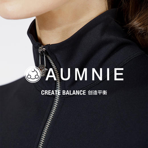 【AUMNIE】瑜伽运动半拉链长袖上衣 ATHLETICS HALF ZIPPER TOP 商品图2