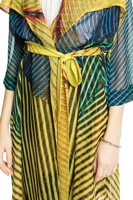 DONG DE XI 渐变拼色条纹外套 3712 商品图4