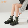 【限时秒S】Safiya/索菲娅 辣妹炸街2022冬季新款开拆卸小众撞色蝴蝶结厚底马丁靴 SF24116109 商品缩略图13