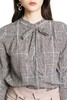 ONLY 复古格纹系带衬衣 4257 商品缩略图4