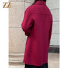 佐尔美冬季新款双面呢大衣纯色呢子大衣外套女中长款E54ST41 商品缩略图2