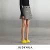 JUDYHUA 黑白格纹装饰扣半裙 商品缩略图1