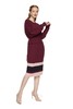 DOTACOKO 酒红色收腰针织连衣裙 7905 商品缩略图3