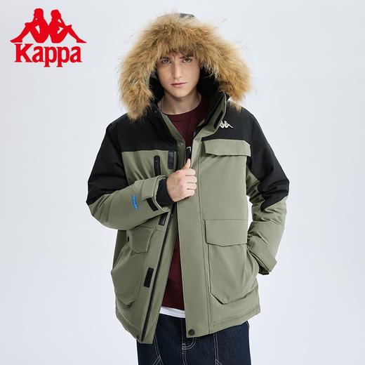 Kappa卡帕派克风羽绒服2022新款男貉子毛连帽面包服户外防寒外套K0C72YY40 商品图1