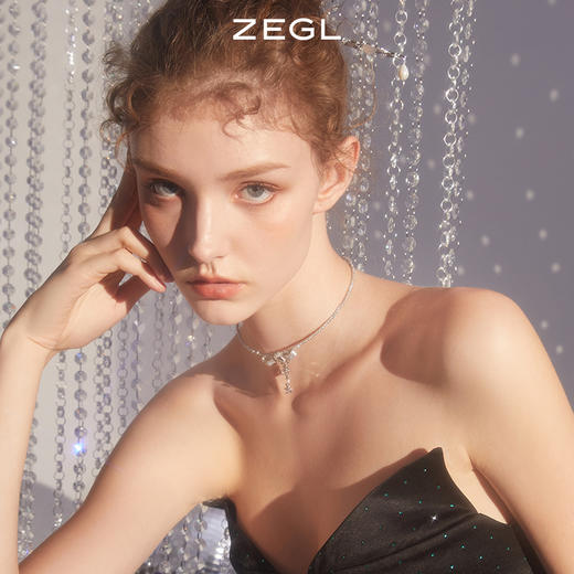ZEGL蝴蝶结项链女小众设计感高级2022年新款choker项圈颈链锁骨链 商品图1