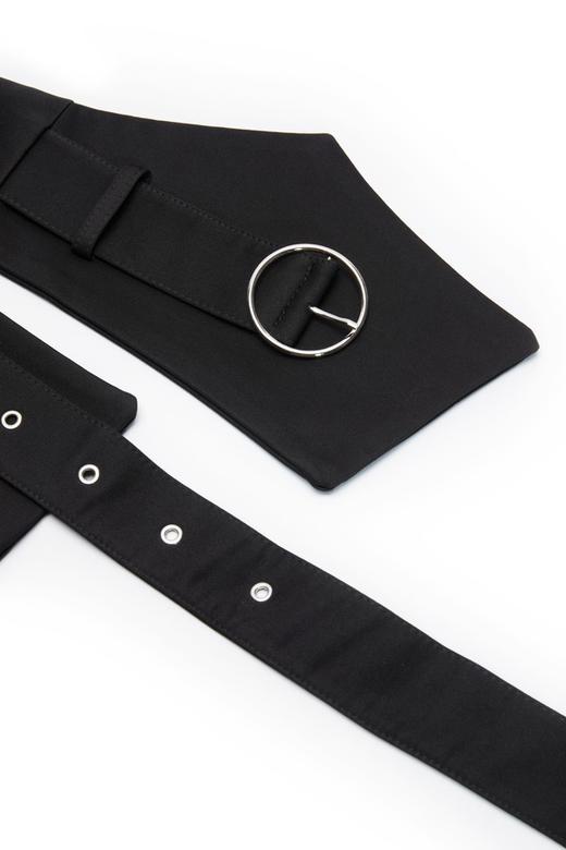 AVA 黑色不规则环扣腰带 8253 商品图2