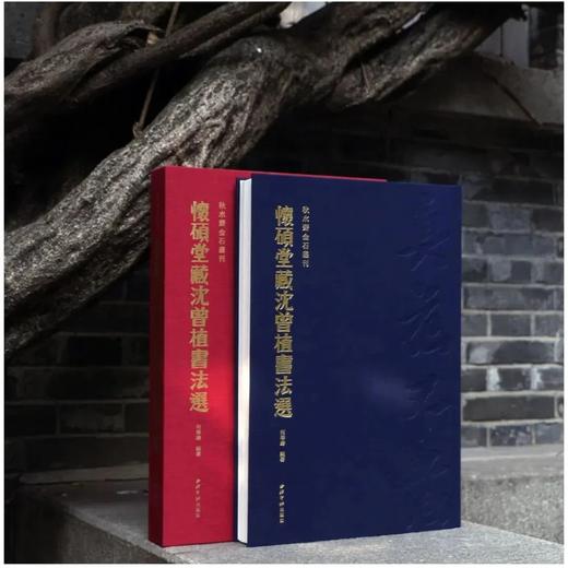 《真花不落—怀硕堂藏沈曾植书法选》，8开，沈曾植著，何华峰主编，西泠印社2022年8月一版一印，386页，红装本1180，蓝装本880元。 商品图0