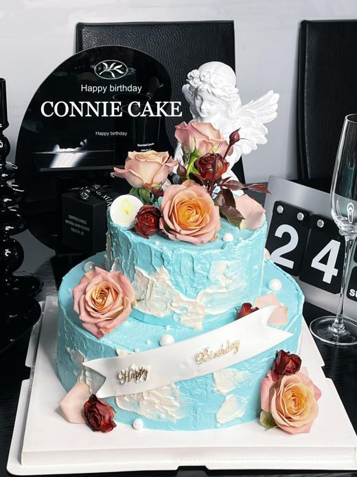 【1194】高级蓝色鲜花款 商品图3