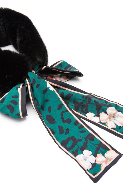 OCTAVIA 毛绒飘带拼接围巾 5828 商品图2