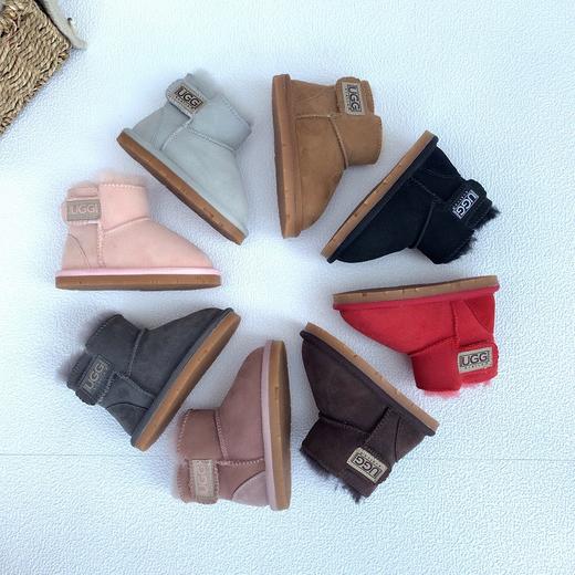 冬季童靴儿童雪地靴羊皮毛一体魔术贴保暖防滑婴儿学步鞋宝宝鞋 商品图3