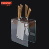 德国戴德刀架厨房置物架刀具收纳用品钢化玻璃相思木刀座菜刀架子 商品缩略图3