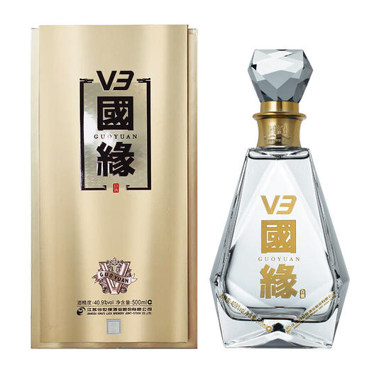【实体商超版非电商版】今世缘 国缘V3(40.9% 500ml)   /国缘K3(42% 500ml)  / 国缘K5 (42% 500ml) 商品图0
