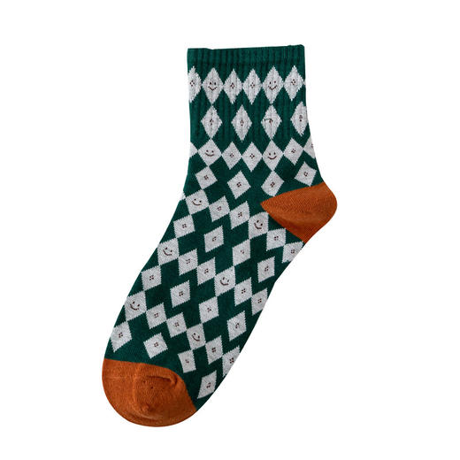 「10双装！7款配色」秋冬款袜子 女中筒学院风女袜 保暖运动长筒袜配饰 商品图4