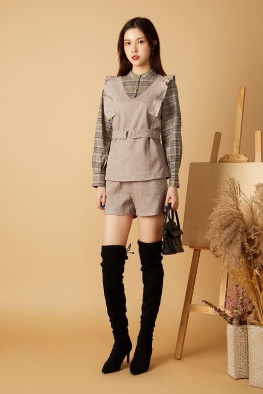 ELLA JADE 气质百搭格子套装 10582 商品图0