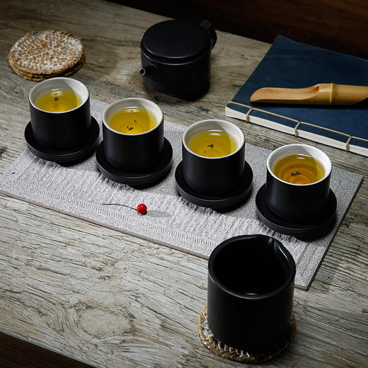 10头永平亚黑茶具 商品图1