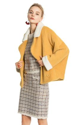 ELLA JADE 黄色短毛外套 4269