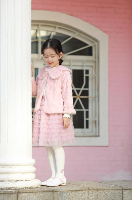 非质量问题不退换哦~蓬纱馆 女童外套秋装毛绒洋气新款-雪芙外套 商品图2