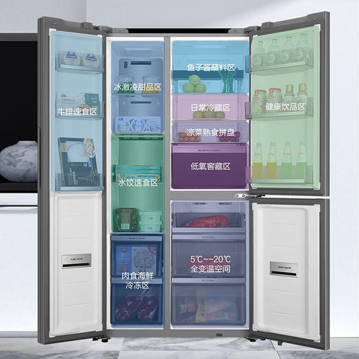 卡萨帝（Casarte）超薄冰箱500升大容量双开门对开门一体化自由嵌入式侧T全新格局 BCD-500WLCTS7MT1U1 商品图1