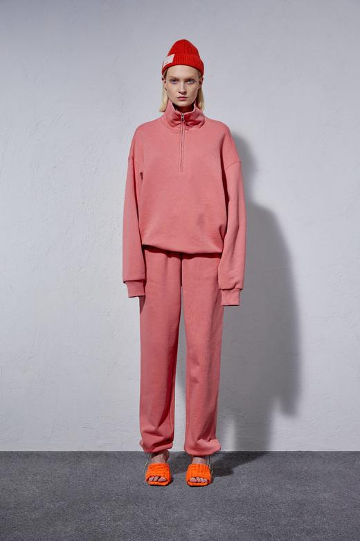 半开襟翻领拉链卫衣 商品图0