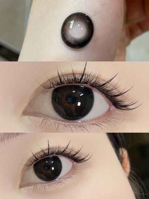【大直径月抛】K-09·黑泡芙·Kikicon丨14.5mm（月抛/2片装） 商品图6