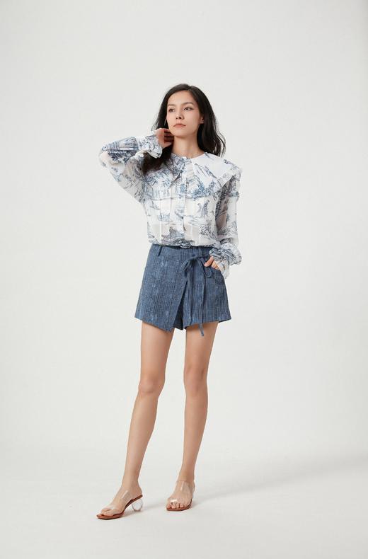 复古牛仔飘带短裤 商品图2