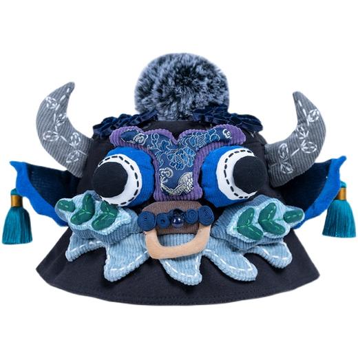 【1.21-2.6停发】芽小七原创儿童帽子夏牛头手工渔夫帽亲子款小帽檐盆帽防晒遮阳帽 商品图4