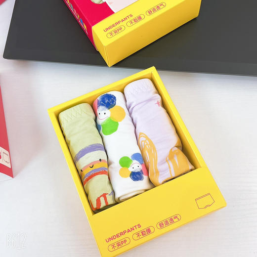 【衣本秀】儿童内裤男宝宝四角裤秋女童平角内裤三条装 商品图4