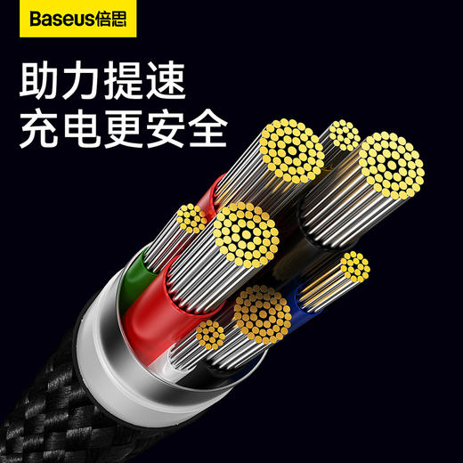 倍思 灯环系列 快充数据线Type-C to Type-C 100W 商品图4