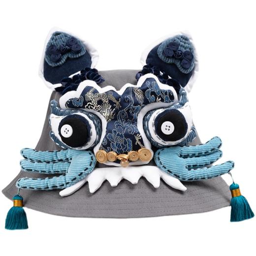 【2.10停发】芽小七原创虎头夏国潮手工男女渔夫帽大头围遮阳防晒 商品图4