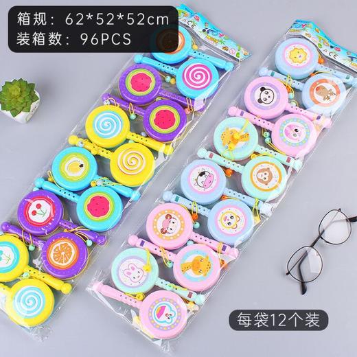 【买一送一】婴儿玩具卡通拨浪鼓0-3岁幼儿园宝宝早教手摇铃摇鼓儿童玩具 商品图2