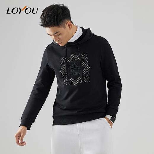 【名盾】LOYOU/朗逸秋冬新款运动时尚潮流休闲卫衣 商品图3