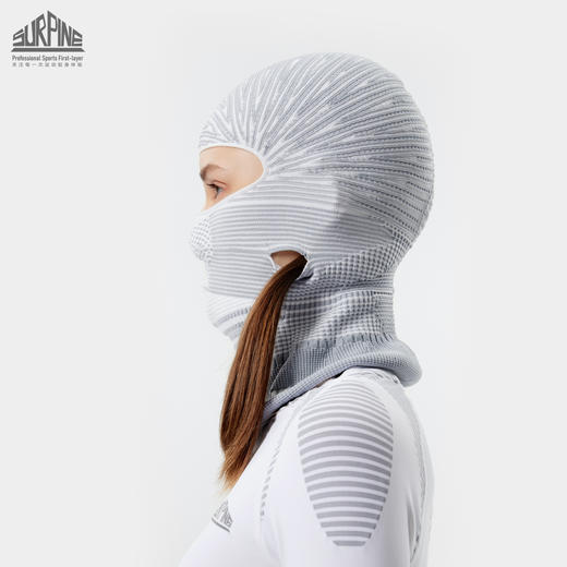 SURPINE全无缝女长发保暖透气滑雪护脸头套骑行防寒面罩 商品图1