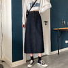 牛仔半身裙女2022新款秋冬a字大码显瘦学生高腰春秋包臀中长裙子 商品缩略图2