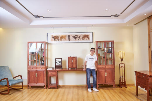 红桥红  家具严选  缅甸花梨(大果紫檀）  【202 艾克款一块玉架几案】 商品图7