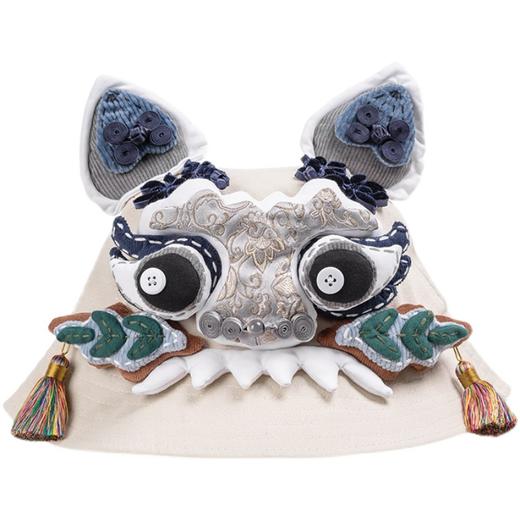 【2.10停发】芽小七原创虎头手工渔夫帽男女夏大帽檐盆帽遮阳太阳帽女防晒遮脸 商品图4