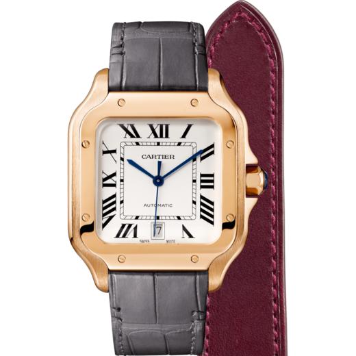 卡地亚 Cartier Santos de Cartier 山度士腕表 大号 18K玫瑰金 自动上链 WGSA0019 商品图0