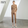 IWY/秋冬新款高端职业套装女卡其色商务气质女神范通勤正装西服C11107+P11107 商品缩略图0