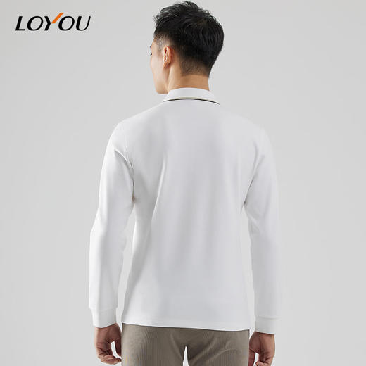 【名盾】LOYOU/朗逸秋冬长绒棉弹力POLO衫 商品图4