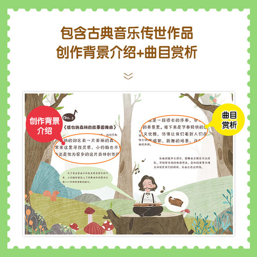 四季古典音乐聆听之旅 春季音乐会 儿童音乐启蒙绘本青少年古典音乐科普书音乐家故事圆舞曲协奏曲名曲赏析有趣的音乐史 商品图2