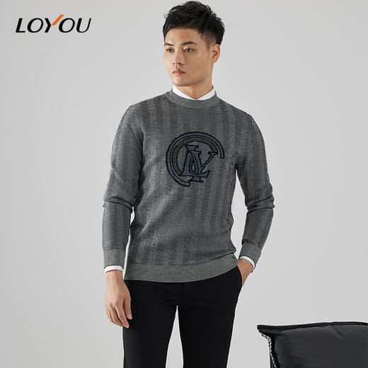 【名盾】LOYOU/朗逸秋冬毛衫套头针织长袖保暖 商品图3