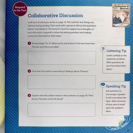 【中商原版】美国HMH Into Reading Student myBook Softcover Set Grade 5 小学语言艺术阅读学生书五年级 商品图6