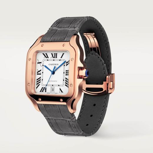 卡地亚 Cartier Santos de Cartier 山度士腕表 大号 18K玫瑰金 自动上链 WGSA0019 商品图2