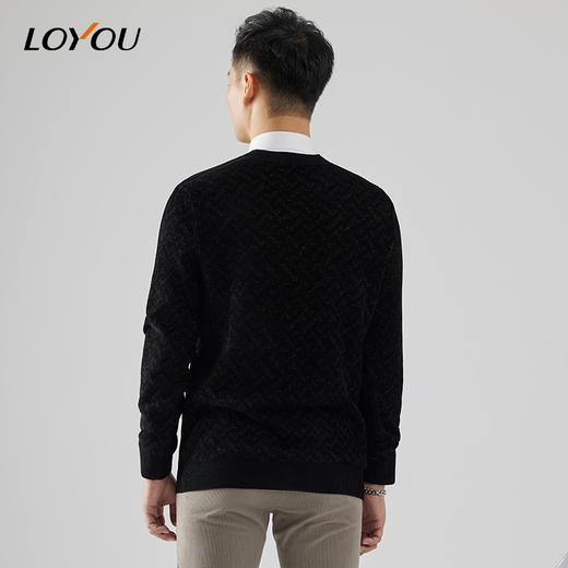 【名盾】LOYOU/朗逸秋冬新款毛衫闪耀时尚套头保暖针织衫 商品图4