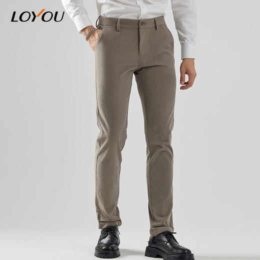 【名盾】LOYOU/朗逸秋冬休闲裤男士修身 商品图2